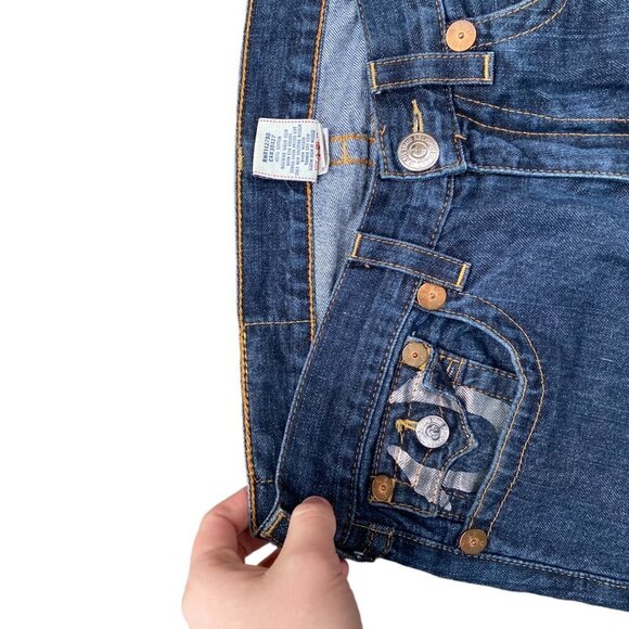 Vintage True Religion Jeans Size 34 Silver Horseshoe Blue - Picture 8 of 8